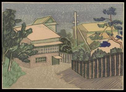 Japanese Print "The scenery at Yunokawa" by Hayashiya Shogoro, 林屋庄五郎 (Shogoro Tenma)