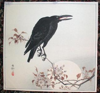 Shoson Ohara: Crow and Moon - Japanese Art Open Database