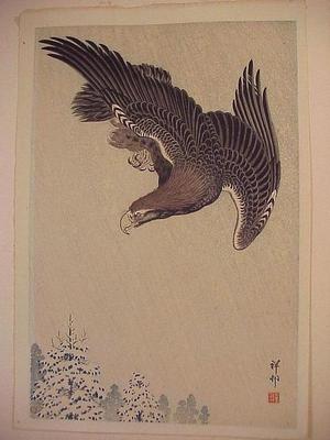 Shoson Ohara: An Eagle in a Snowstorm - Japanese Art Open Database