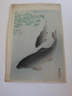 Shoson Ohara: Two Carp - Japanese Art Open Database