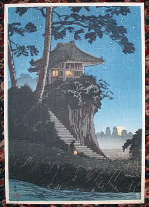 Shotei Takahashi: C7- Moonrise at Tokumochi - Japanese Art Open Database