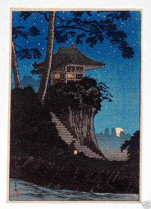 Shotei Takahashi: C7- Moonrise at Tokumochi - Japanese Art Open Database