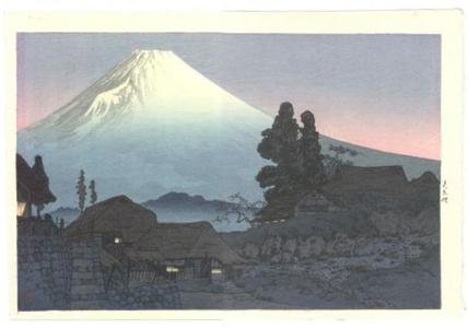 Shotei Takahashi: Fuji From Mizukubo, Evening Scene - Japanese Art Open Database