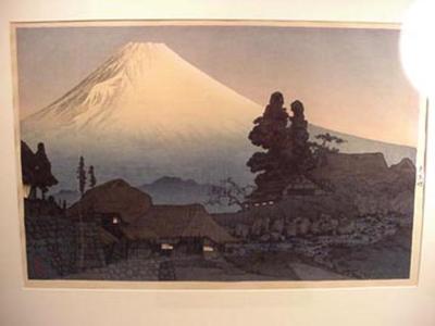 Shotei Takahashi: Fuji From Mizukubo, Evening Scene - Japanese Art Open Database