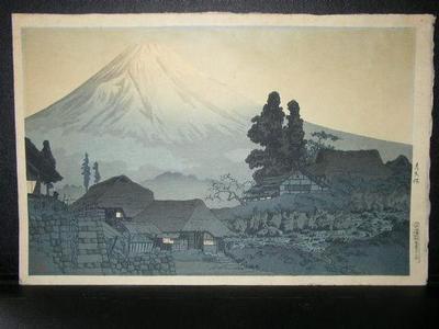 Shotei Takahashi: Fuji From Mizukubo, Evening Scene - Japanese Art Open Database