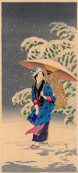 Shotei Takahashi: M35- Spring Snow - Japanese Art Open Database