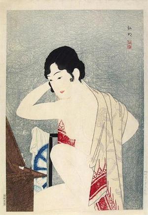 Shotei Takahashi: Make-up Before the Mirror - Japanese Art Open Database