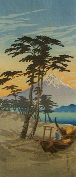 Shotei Takahashi: Mt Fuji from Miho - Japanese Art Open Database