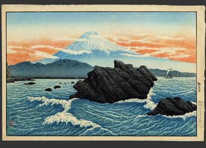 Shotei Takahashi: Mt Fuji from Okitsu - Japanese Art Open Database