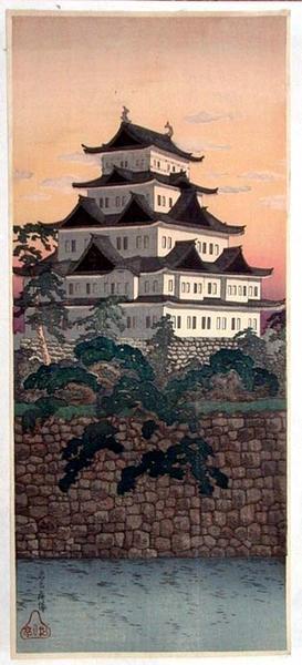 Shotei Takahashi: Nagoya castle - Japanese Art Open Database