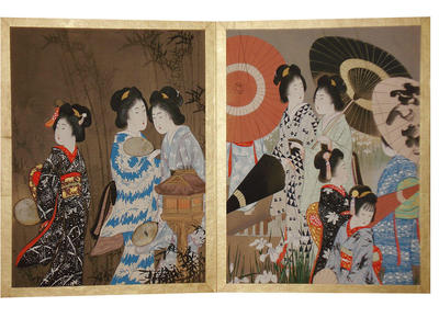 Yamamoto Shoun: Print 6 and 7 - Japanese Art Open Database