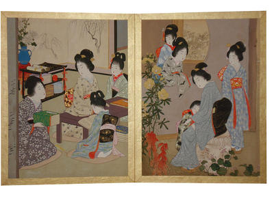 Yamamoto Shoun: Print 8 and 9 - Japanese Art Open Database