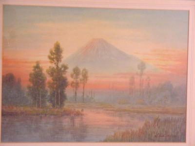 Shumin: Mt Fuji in clouds - Japanese Art Open Database