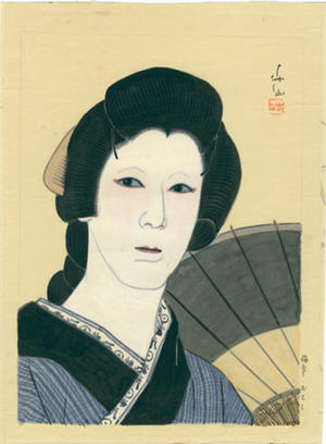 Natori Shunsen: Actor watercolour 1 - Japanese Art Open Database