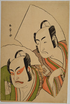 Katsukawa Shunsho: The Actors Ichikawa Monnosuke 2 and Bando Matataro 4 — 二世市川門之助と四世坂東又太郎 - Japanese Art Open Database