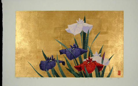 Sugiura Kazutoshi: Iris No 101 — 花菖蒲 No 101 - Japanese Art Open Database