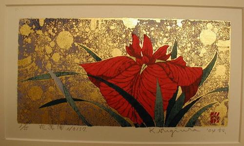 Sugiura Kazutoshi: Iris No 157 — 花菖蒲 No 157 - Japanese Art Open Database