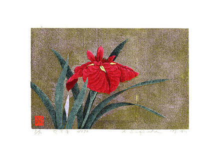 Sugiura Kazutoshi: Iris No 70 — 花菖蒲 No 70 - Japanese Art Open Database