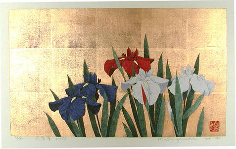 Sugiura Kazutoshi: Iris No 74 — 花菖蒲 No 74 - Japanese Art Open Database