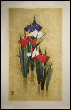 Sugiura Kazutoshi: Iris No 94 — 花菖蒲 No 94 - Japanese Art Open Database