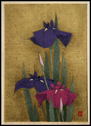 Sugiura Kazutoshi: Iris No 97 — 花菖蒲 No 97 - Japanese Art Open Database
