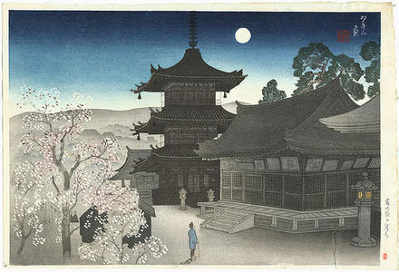 Miki Suizan: Kiyomizu Temple on a Spring Night - Japanese Art Open Database