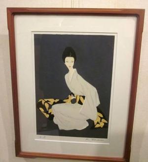 Takasawa Keiichi: A Woman in a Kimono — 着物の女性 - Japanese Art Open Database