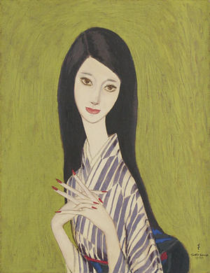 Takasawa Keiichi: Woman in Kimono — 着物の女 - Japanese Art Open Database