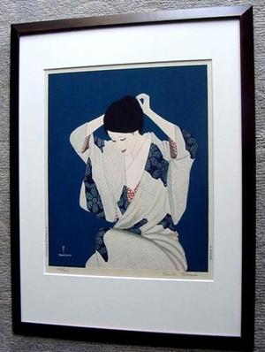 Takasawa Keiichi: Young Woman Dressing - Japanese Art Open Database