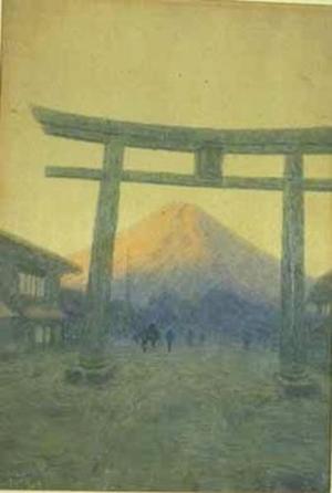 Takeda S: Mt Fuji through Torii - Japanese Art Open Database