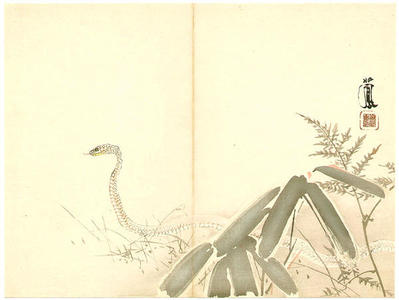 Takeuchi Seiho: Snake - Japanese Art Open Database