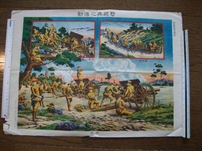 Tanaka Ryozo: Pictorial of the Emperors Forces - Field Artillery Activities - Japanese Art Open Database