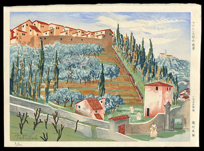 Tatsukawa Taru: Scene of Florence, Italy - Japanese Art Open Database