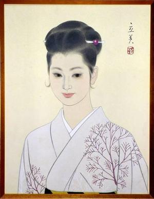 Tatsumi Shimura: Bijin in Kimono — 和服美人図 - Japanese Art Open Database
