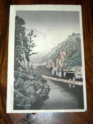 Terauchi Fukutaro: Valley Scenery 1 - Japanese Art Open Database