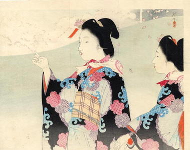 Tsukioka Kogyo: Two Bijin - Japanese Art Open Database