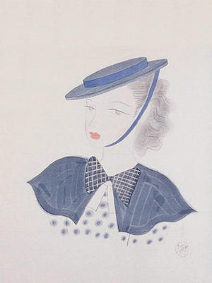 Togo Seiji: A Blue Hat - Japanese Art Open Database