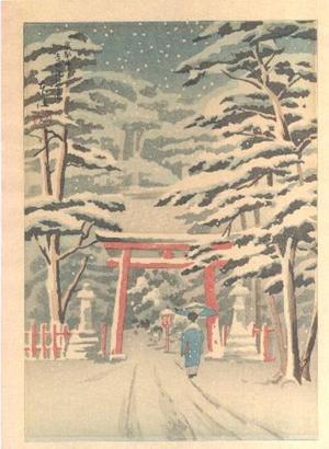 Toko: Yoshida Shrine in Snow - Japanese Art Open Database