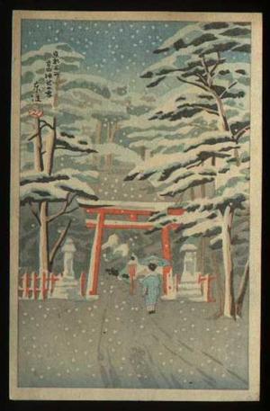 Toko: Snow at Yoshida Jinja - Japanese Art Open Database