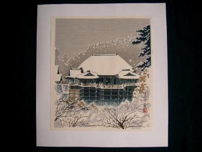 徳力富吉郎: Kiyomizu Temple In Snow - Japanese Art Open Database
