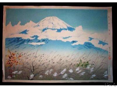 徳力富吉郎: Fuji from Akinono — 秋の野の冨士 - Japanese Art Open Database
