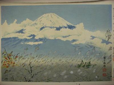 徳力富吉郎: Fuji from Akinono — 秋の野の冨士 - Japanese Art Open Database