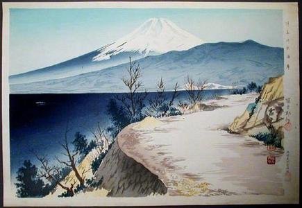 徳力富吉郎: Izu Eri Coast — 伊豆江梨海岸 - Japanese Art Open Database