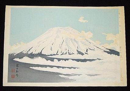 Tokuriki Tomikichiro: Mt Fuji in Clouds — 雲中の冨士 - Japanese Art Open Database