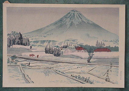 徳力富吉郎: Mt. Fuji in the rain - Japanese Art Open Database