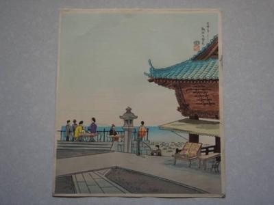 Tokuriki Tomikichiro: The Lake View from Miidera — 三井寺より湖水を望む - Japanese Art Open Database