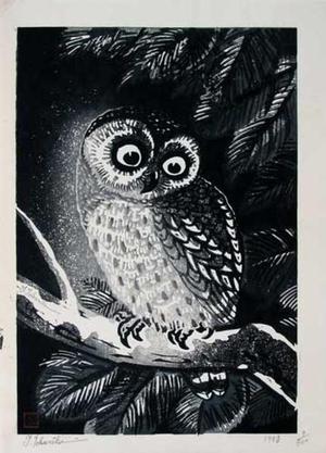 Tokuriki Tomikichiro: Owl - Japanese Art Open Database
