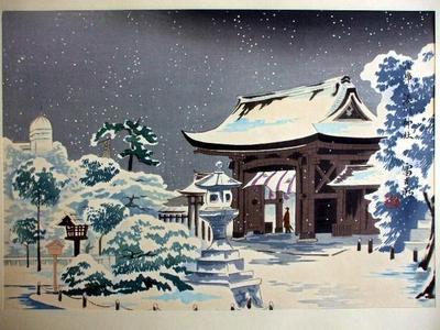Tokuriki Tomikichiro: Hyogo Minatogawa Shrine — 兵庫湊川神社 - Japanese Art Open Database