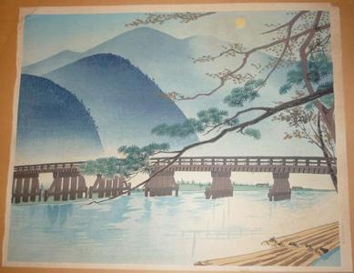 Tokuriki Tomikichiro: Autumn at Arashiyama — 秋の嵐山 - Japanese Art Open Database