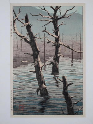 Tomokazu: Taisho Pond — 信？ 大正池 - Japanese Art Open Database